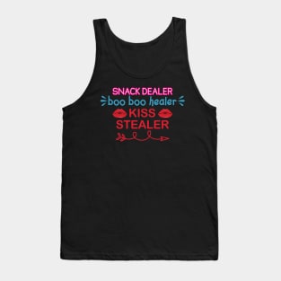 Snack dealer boo boo healer kiss stealer Tank Top